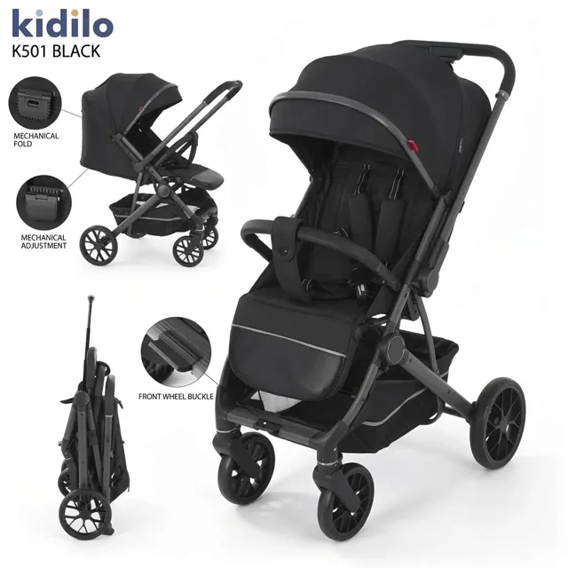 کالسکه مسافرتی رو به مادر شو کیدیلو مدل Kidilo K501